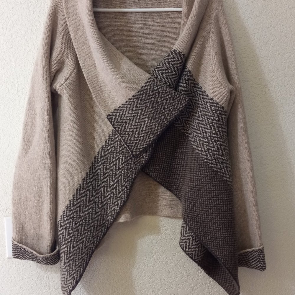 A. Ida Append Front Wool Blend Sweater. Size Large - image 3